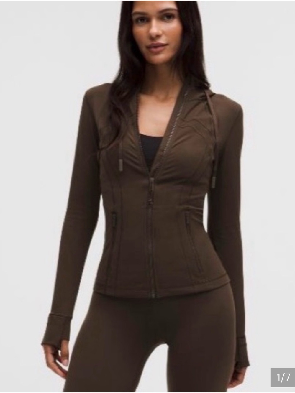 Women's Brown Zip-Up Active Hoodie Jacket - lululemon